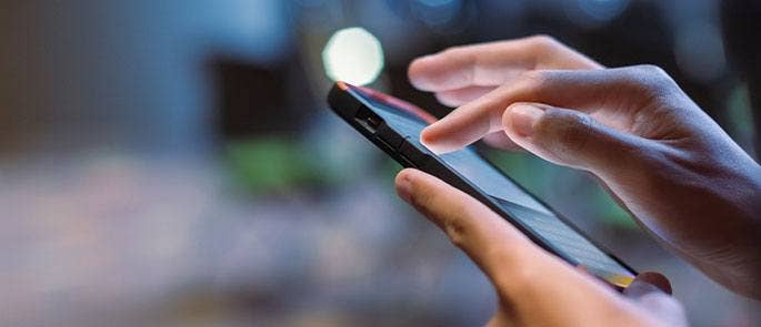 Using a mobile phone