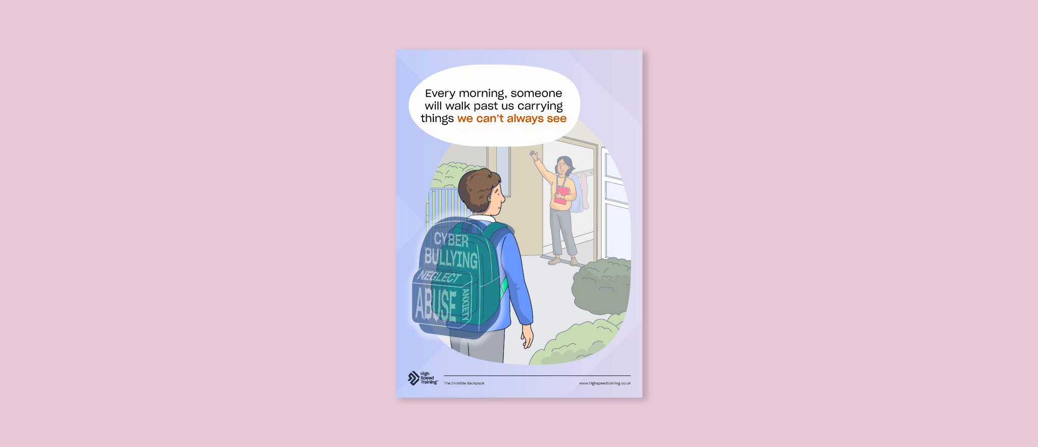 The invisible backpack poster