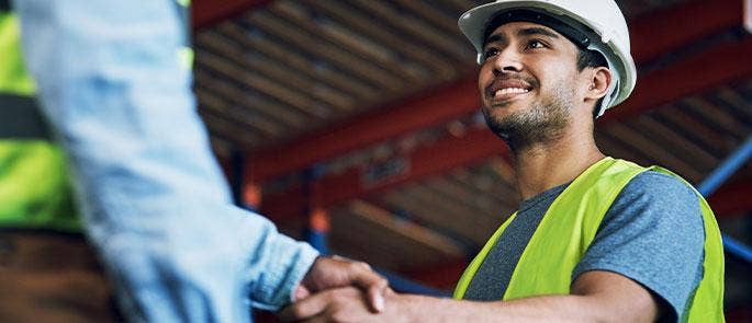 Construction worker on site