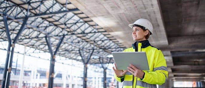 Temporary works coordinator looking at a site