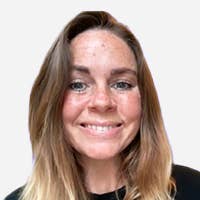 Photograph of Rebekah Few against a cream background