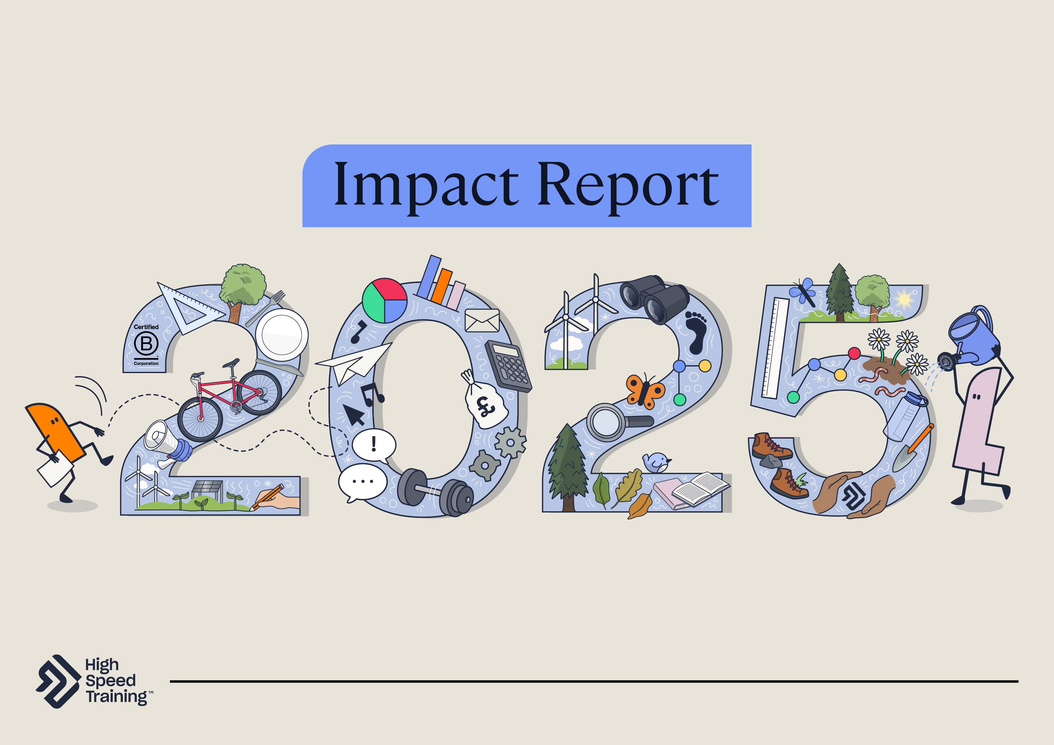 Illustration for our 2025 impact report
