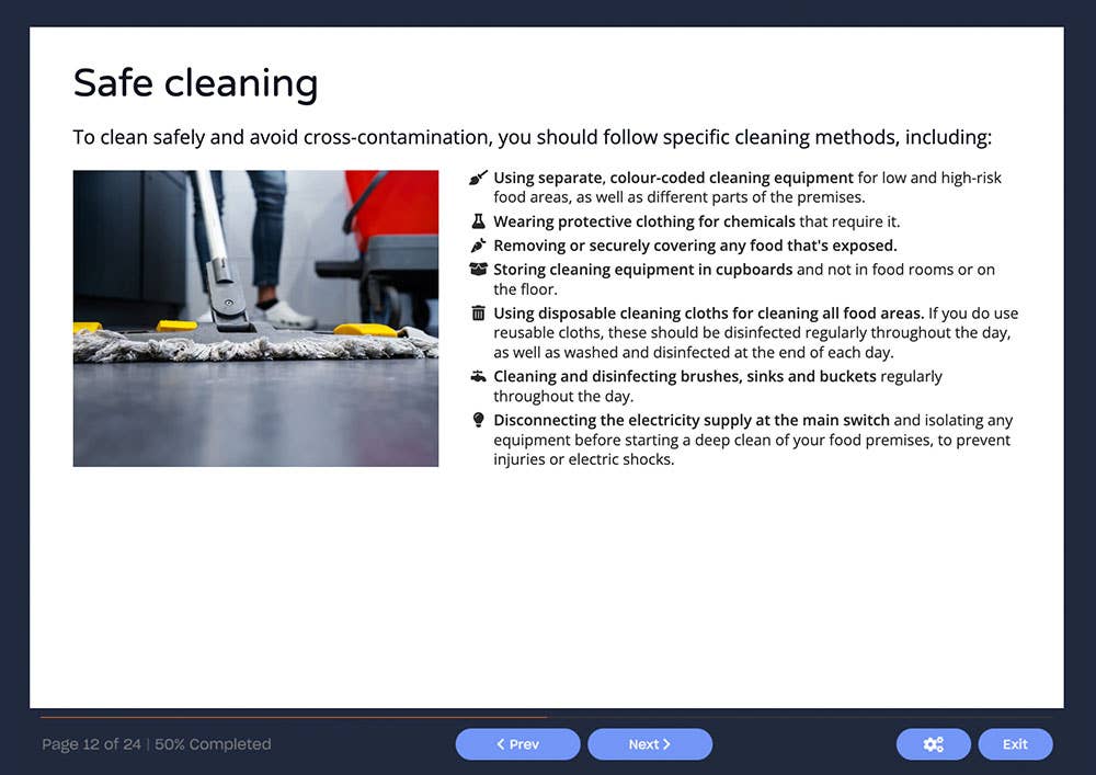 Level 2 Food Hygiene Training Course For Manufacturing