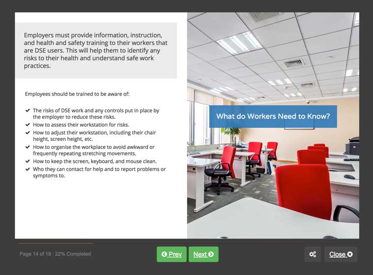 DSE Training (Display Screen Equipment) Online Course & Certification