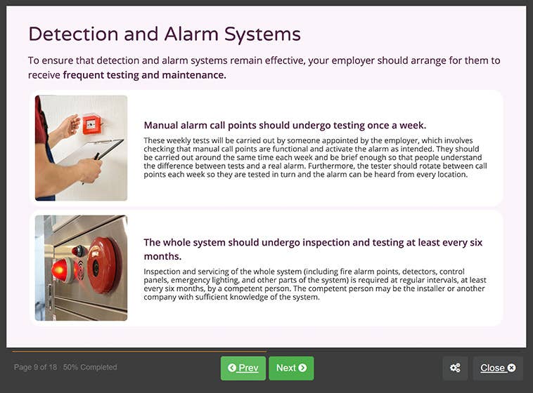 Fire Safety Training Online Certification RoSPA Approved