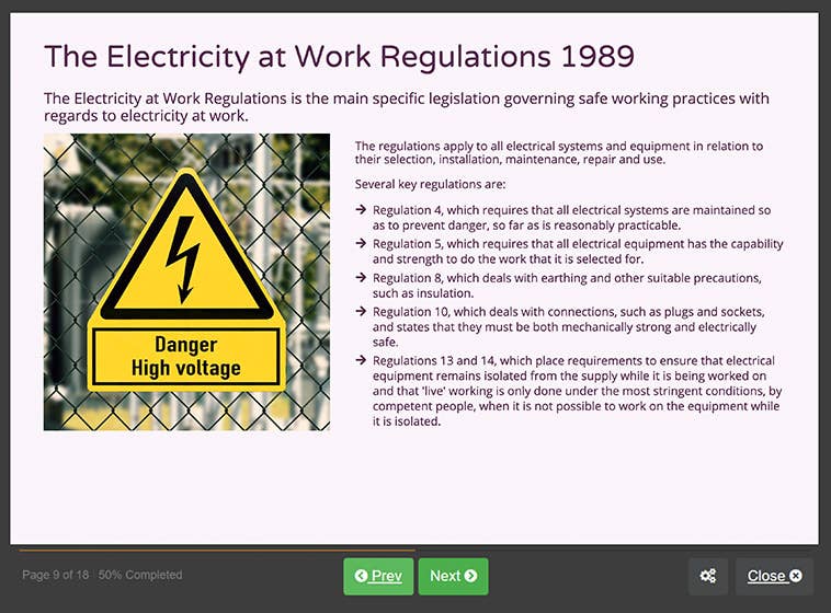 Electrical Safety Training Online Electrical Awareness Course