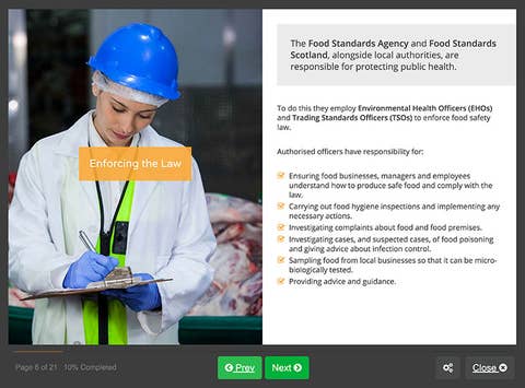 Screenshot 02 - Level 3 Food Hygiene Course for Manufacturing