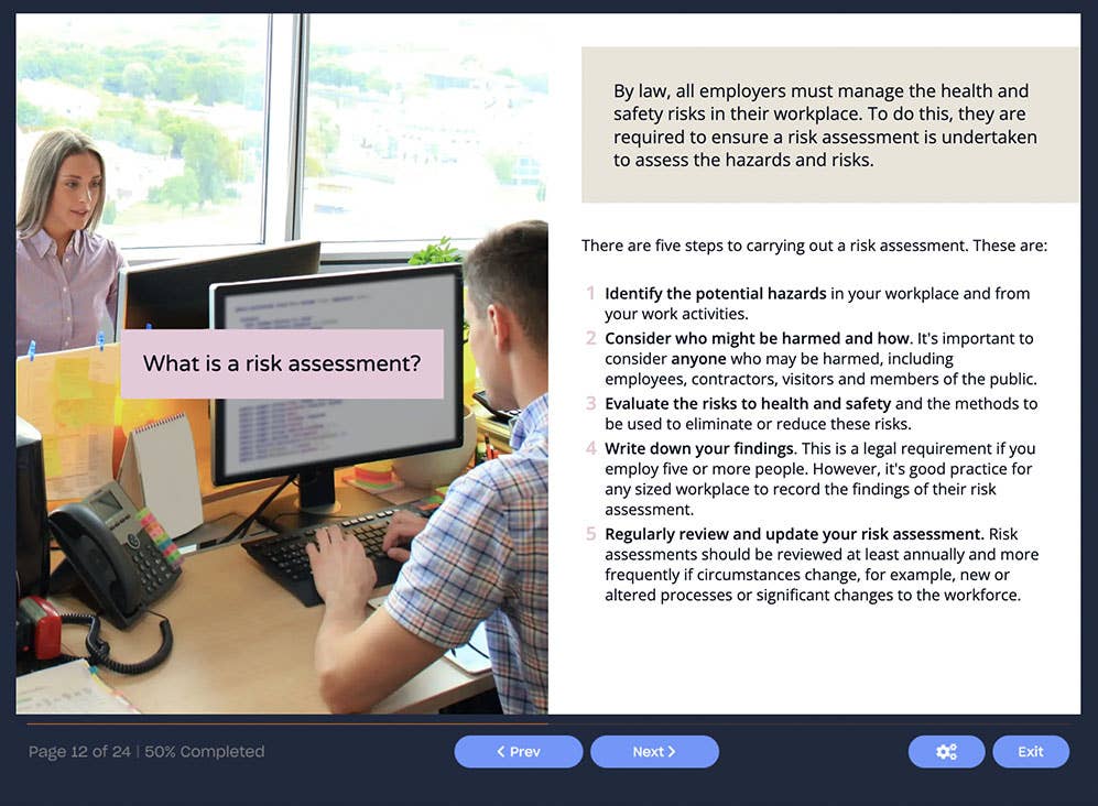 Screenshot 01 - Risk Assessment
