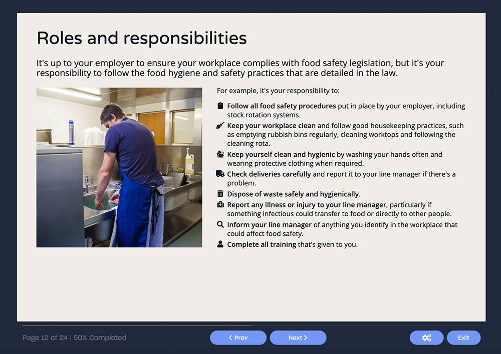 Level 1 Food Hygiene and Safety | Online Training Course