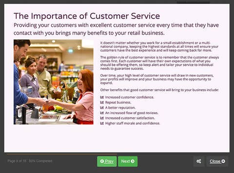 Screenshot 02 - Retail Customer Service Skills