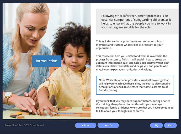 Safer Recruitment Training | Online Course