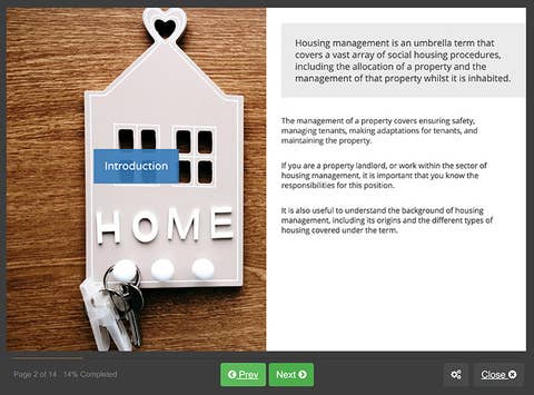 Screenshot 01 - Introduction to Housing Management