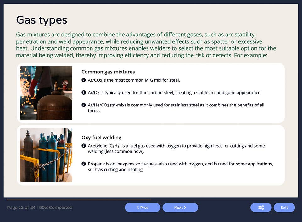 Screenshot 01 - Welding Safety