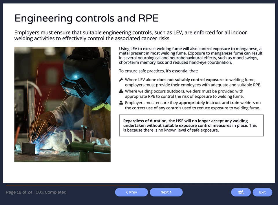 Screenshot 03 - Welding Safety