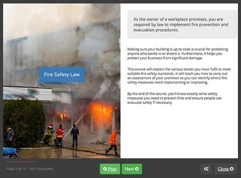 Screenshot 01 - Fire Risk Assessment