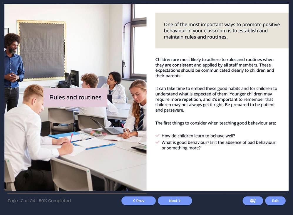 Screenshot 02 - Challenging Behaviour