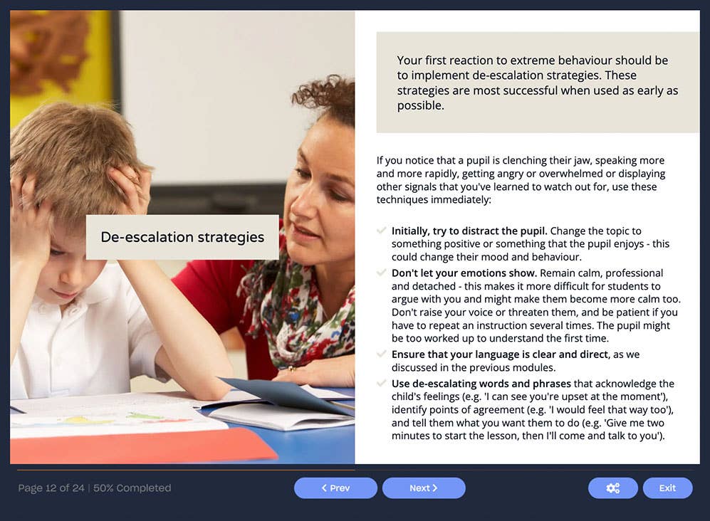 Screenshot 03 - Challenging Behaviour