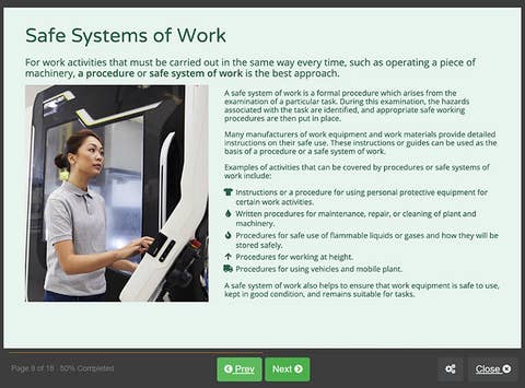 Screenshot 02 - Level 2 health and safety in the workplace Training