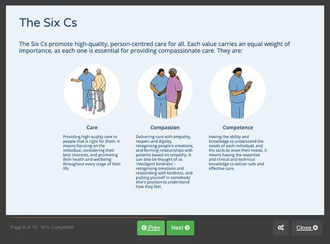 Screenshot 1 - Care Certificate Course