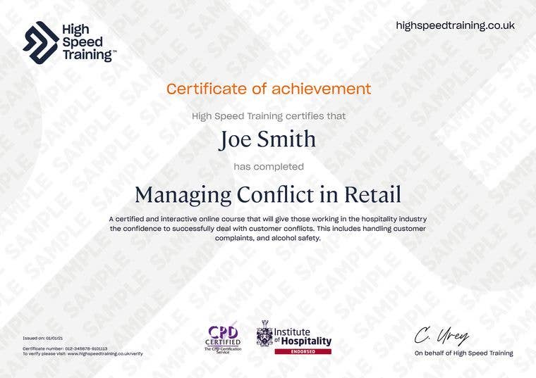Sample Managing Conflict In Retail Conflict