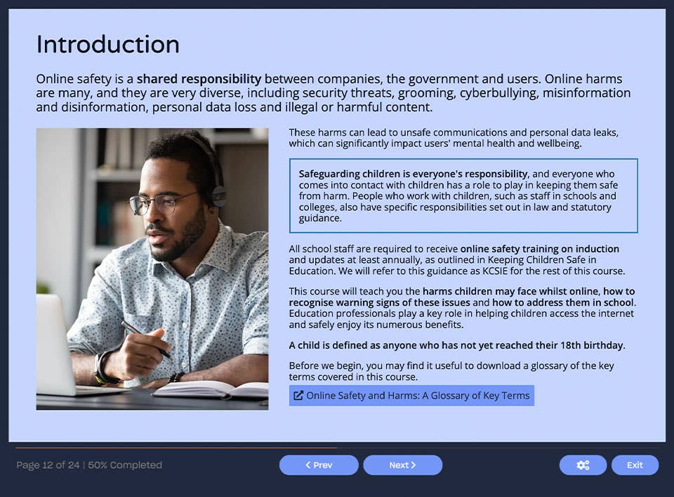 Course screenshot 1