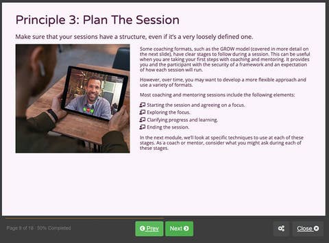 Screenshot showing principle 3