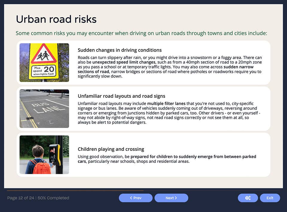 Course screenshot 